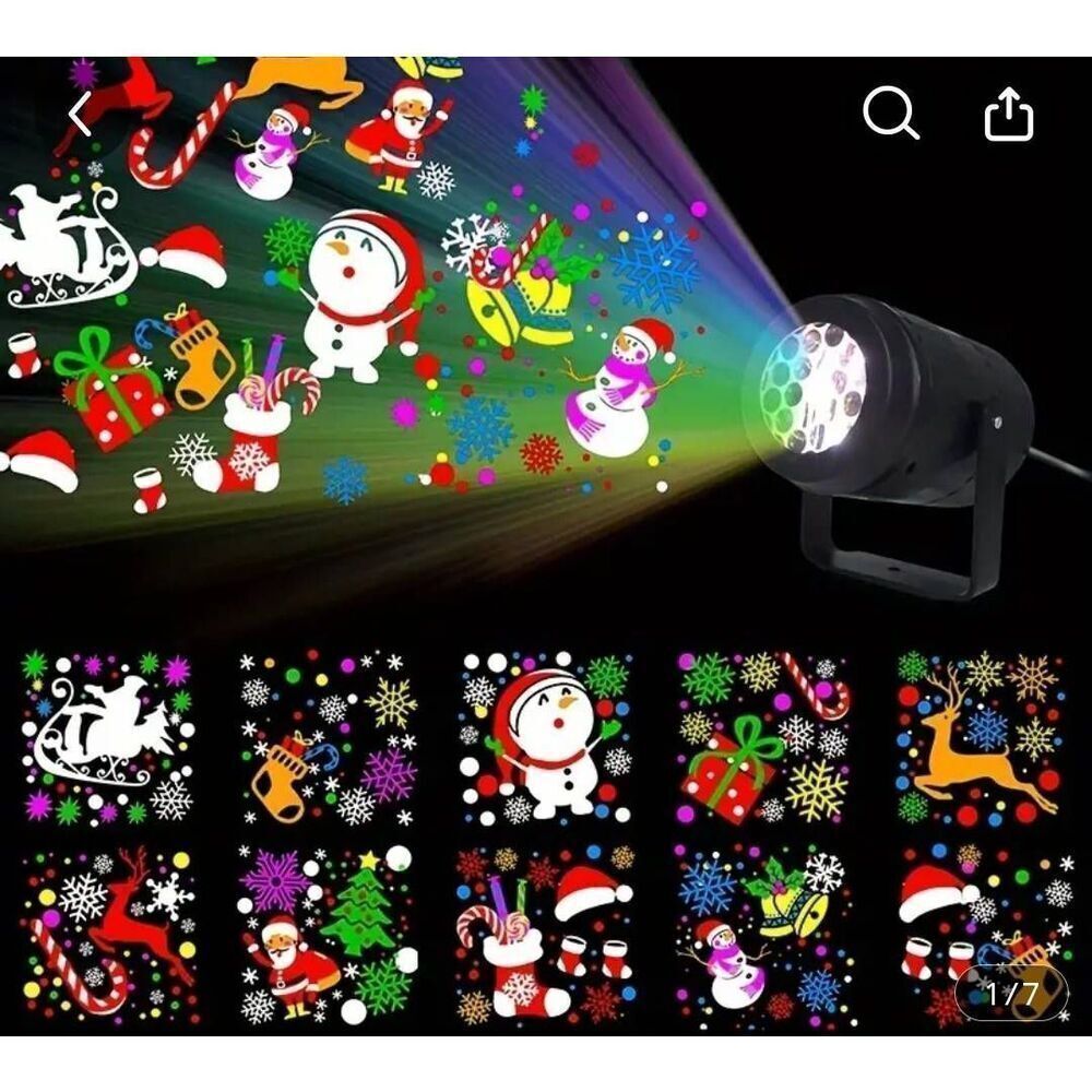 Usb powered led snowflake Christmas projector